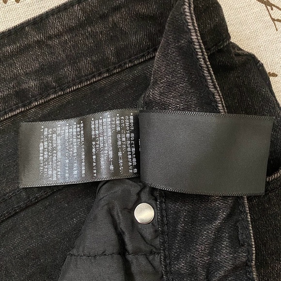 Amiri Vintage Black Washed Embroidered Logo Mens Jeans - Picture 4 of 7